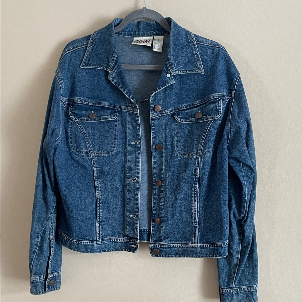 Vintage 90’s Bill Blass Classic Blue Denim Jacket